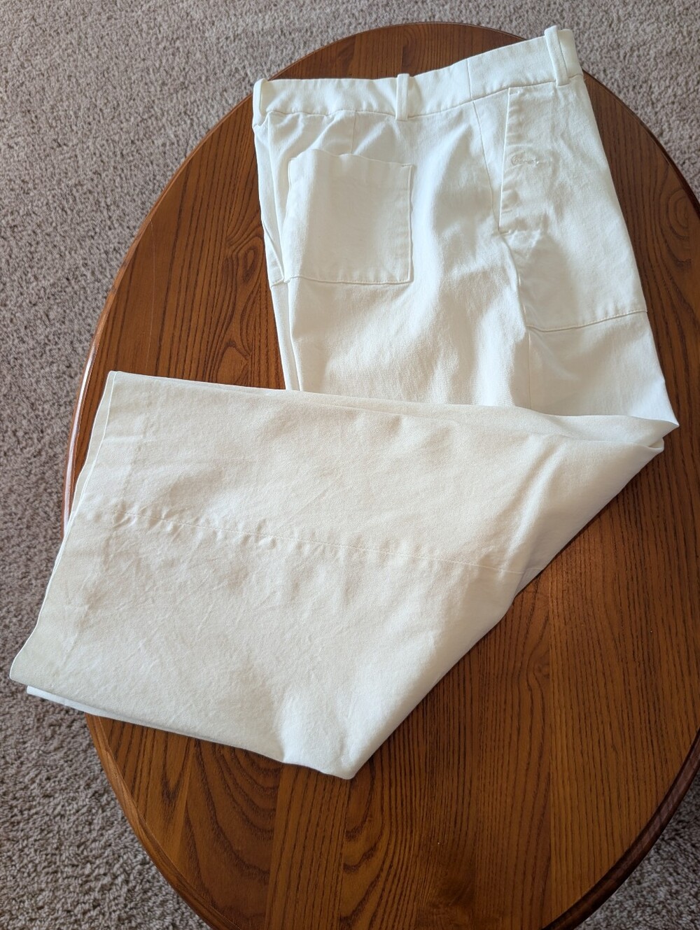J. Crew Cotton Blend Straight Jeans in White - Size 6